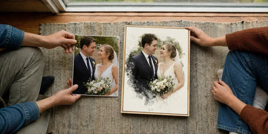 How to Match a Wedding or Couple Photo With the Right Custom Art Style