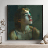 Custom Fractal Glass Art featuring a portrait photo with a layered glass-effect visual style.