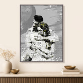 Custom newspaper-style wall art with a vintage editorial layout made from your photo.