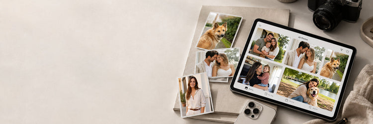 Photo guide for choosing customer photos before creating custom photo wall art
