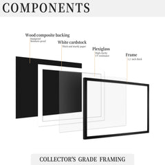 Custom Duotone Photo Grid Wall Art | Personalized Framed Canvas