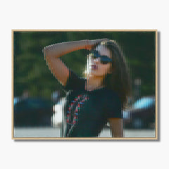Custom Fractal Glass Photo Wall Art | Framed Canvas from Your Picture