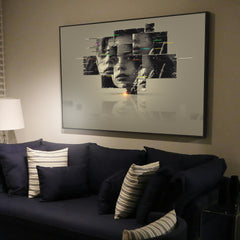 Custom Dislocation Photo Wall Art | Personalized Framed Canvas