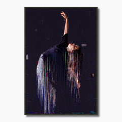 Custom Glitch Photo Wall Art | Personalized Framed Canvas
