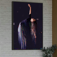 Custom Glitch Photo Wall Art | Personalized Framed Canvas