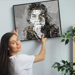 Custom Newspaper Style Photo Wall Art | Personalized Framed Canvas