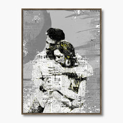 Custom Newspaper Style Photo Wall Art | Personalized Framed Canvas