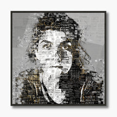 Custom Newspaper Style Photo Wall Art | Personalized Framed Canvas