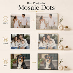 Best photo guide for Mosaic Dots custom wall art